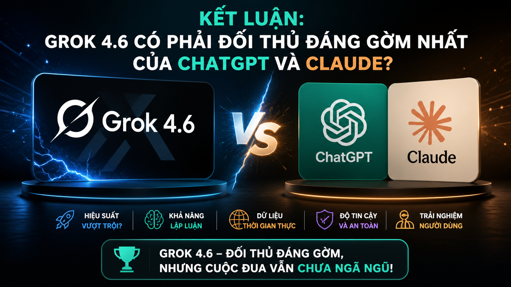 Kết luận: Grok 4.6 có phải đối thủ đáng gờm nhất của ChatGPT và Claude? - Grok 4.6 vs ChatGPT