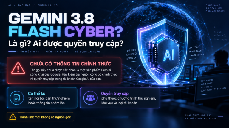 Gemini 3.8 Flash Cyber là gì? Ai được quyền truy cập?