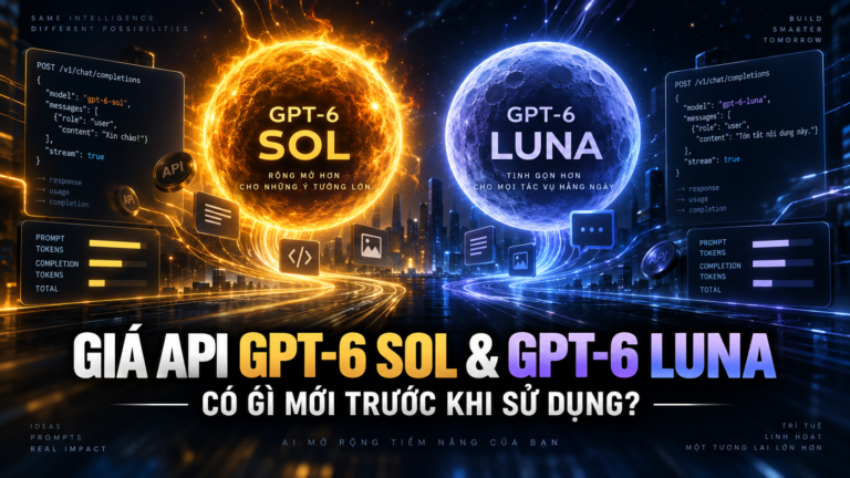 Giá API GPT‑6 Sol và GPT‑6 Luna: Có gì mới trước khi sử dụng?