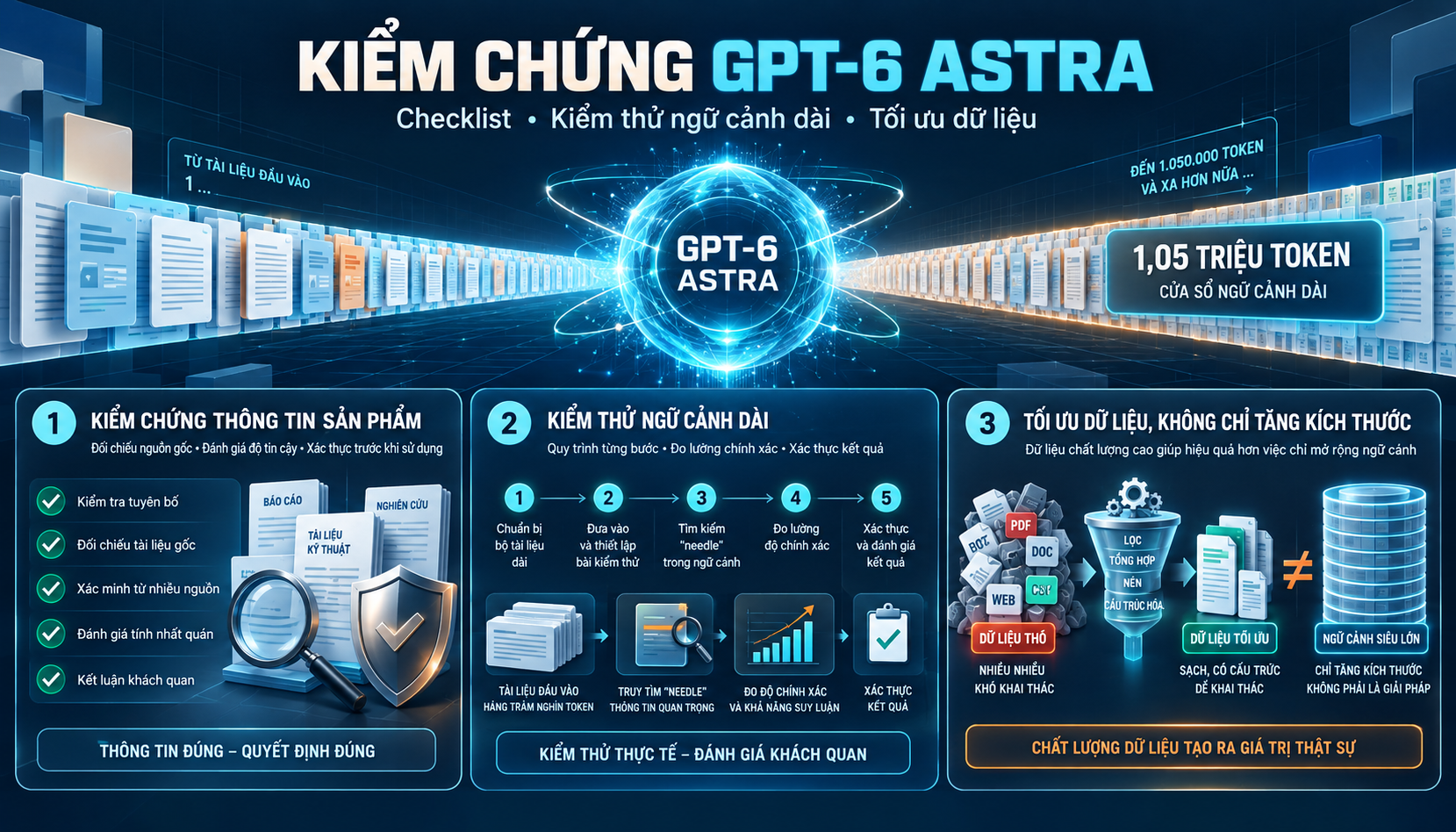 Cách kiểm chứng và đánh giá GPT-6 Astra trước khi sử dụng - gpt-6 astra context window