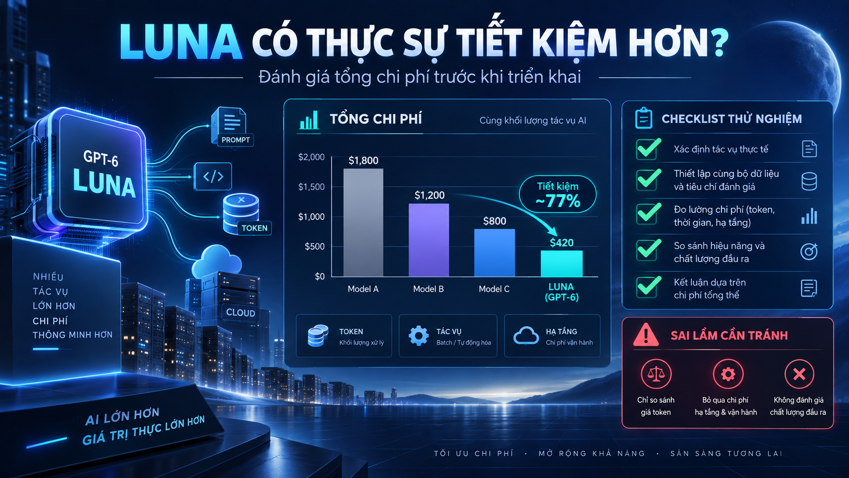 Cách kiểm tra Luna có thực sự tiết kiệm hơn - GPT‑6 Sol và Luna