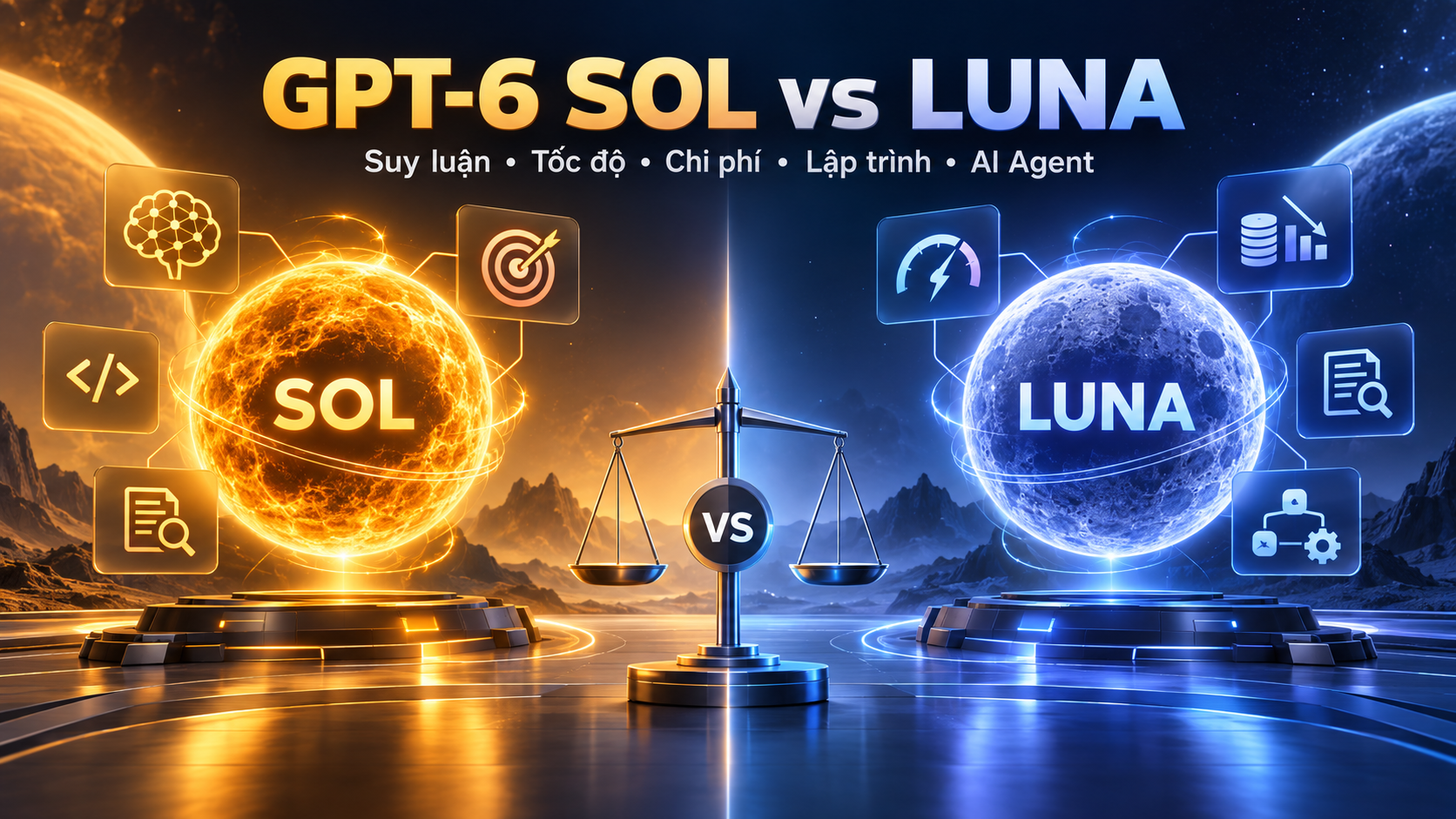So sánh GPT-6 Sol và Luna theo các tiêu chí quan trọng - GPT‑6 Sol và Luna có gì mới