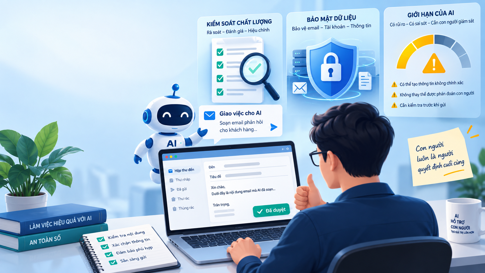 Kiểm soát chất lượng, bảo mật và giới hạn cần biết - Perplexity Computer trong email
