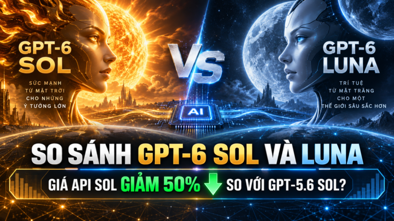 So sánh GPT-6 Sol và Luna: Giá API Sol giảm 50% so với GPT-5.6 Sol?