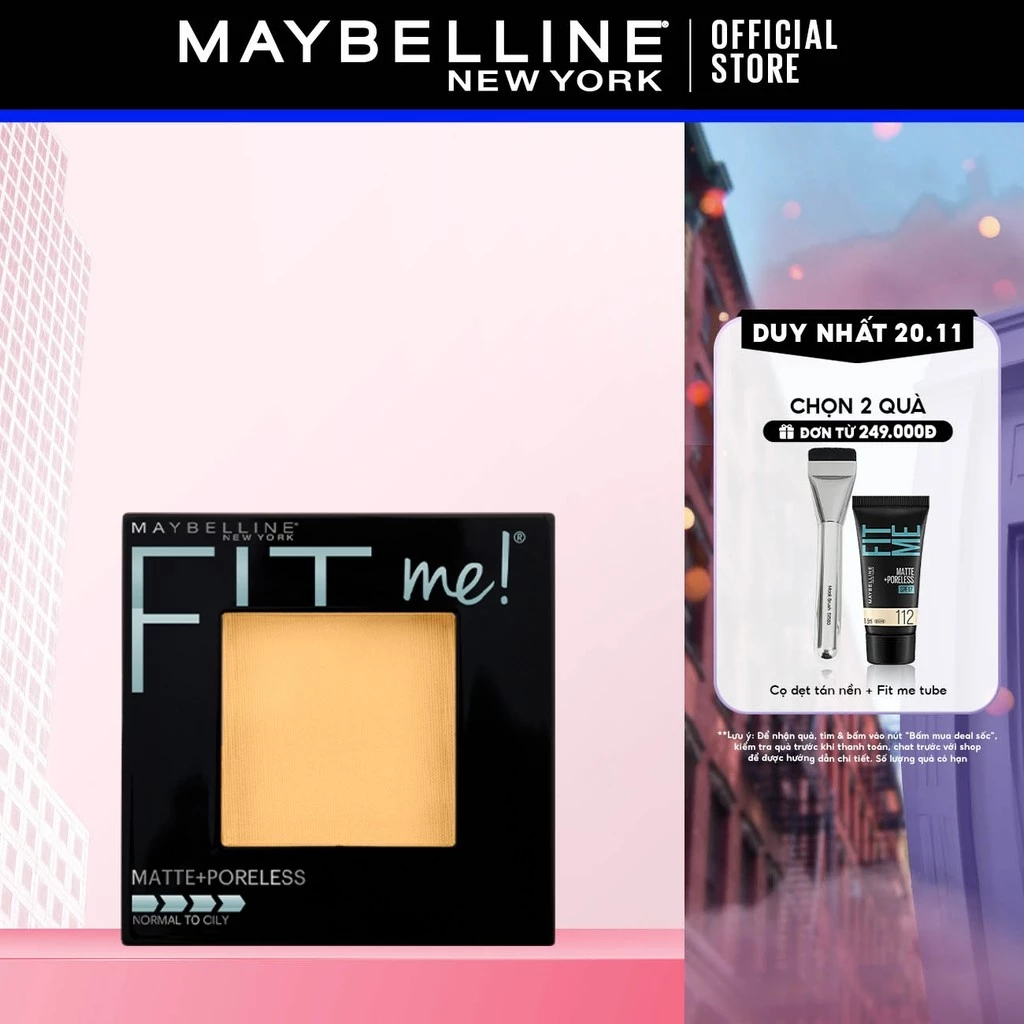 Phấn Phủ Mịn Lì Kiềm Dầu Fit Me Maybelline (8.5g)