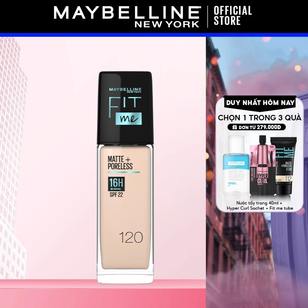 Kem Nền Mịn Nhẹ Kiềm Dầu Fit Me Maybelline 30ml