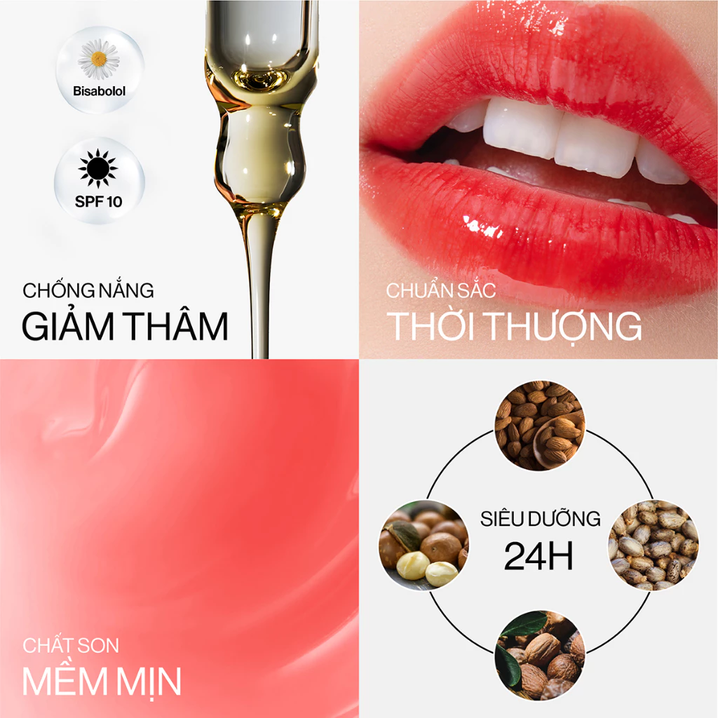 Son Dưỡng Có Màu Thuần Chay Glamrr Q Vegan Super Lip Balm (4.5g)