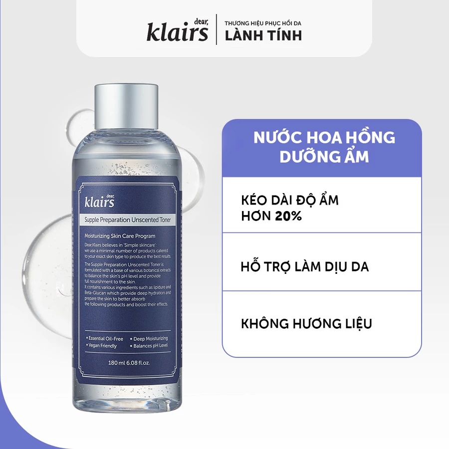 Nước hoa hồng Klairs