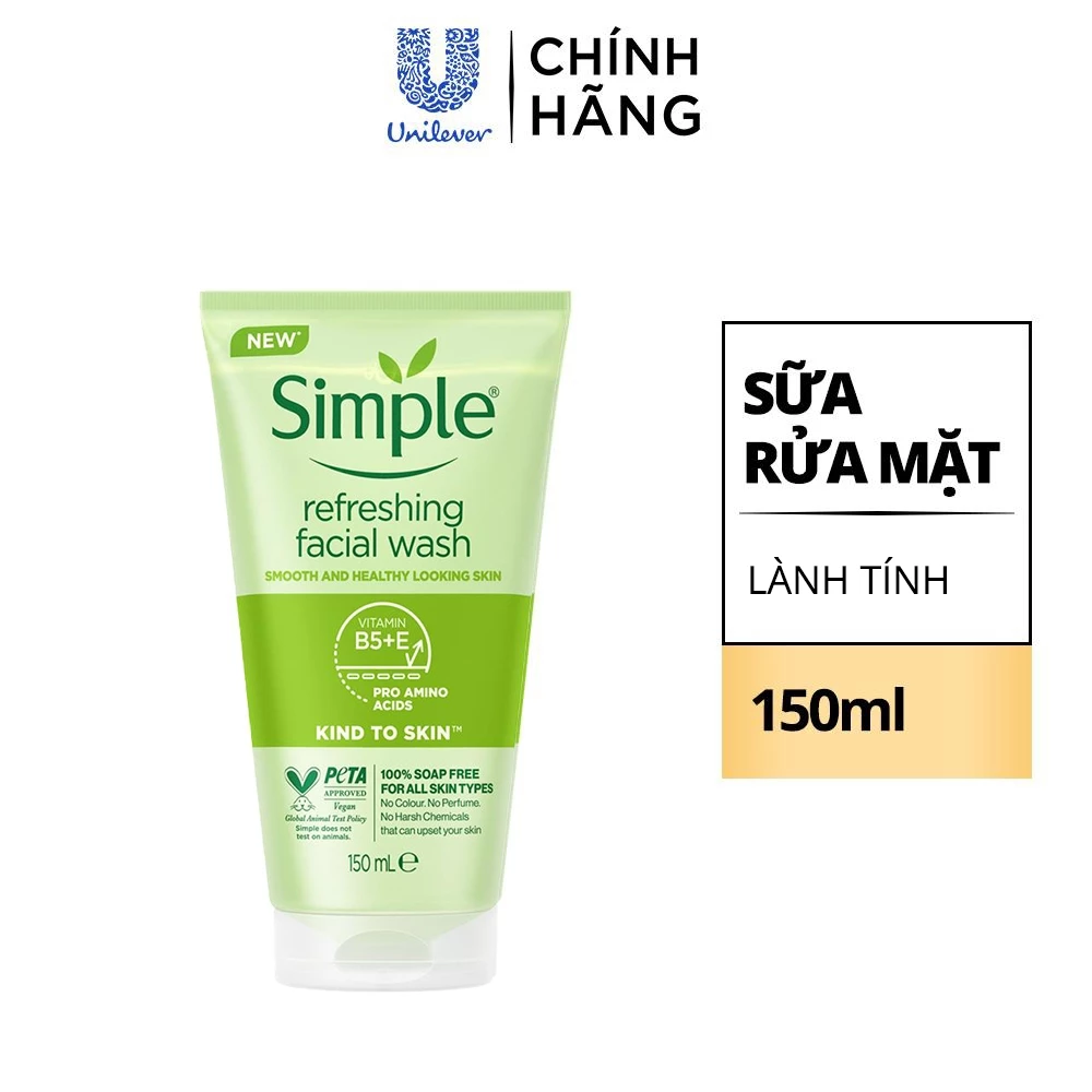 Sữa rửa mặt Simple