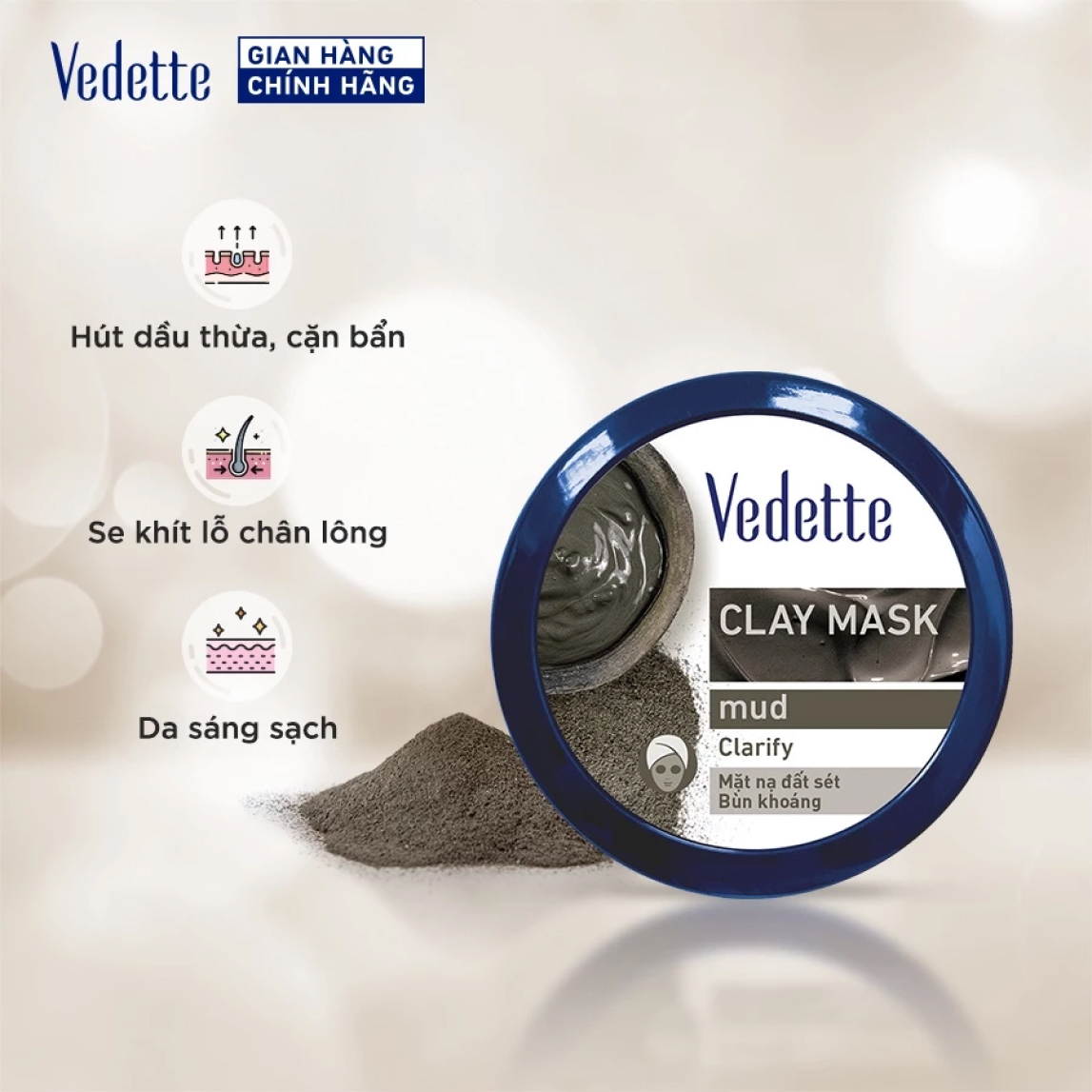 Mặt nạ đất sét Vedette