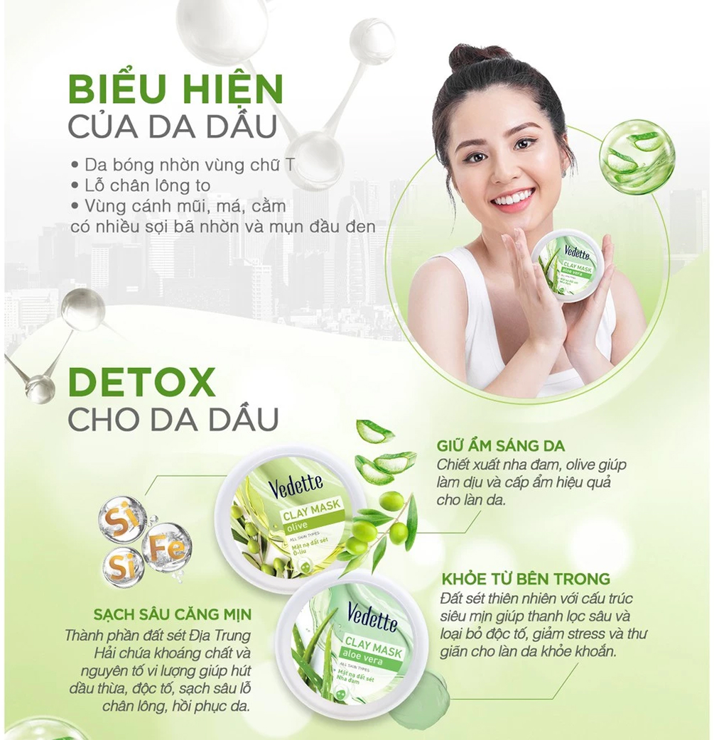 hướng dẫn sử dụng mặt nạ đất sét vedette