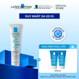 Kem dưỡng giảm mụn nhanh 8 giờ La Roche-Posay Effaclar Duo+ M 40ml
