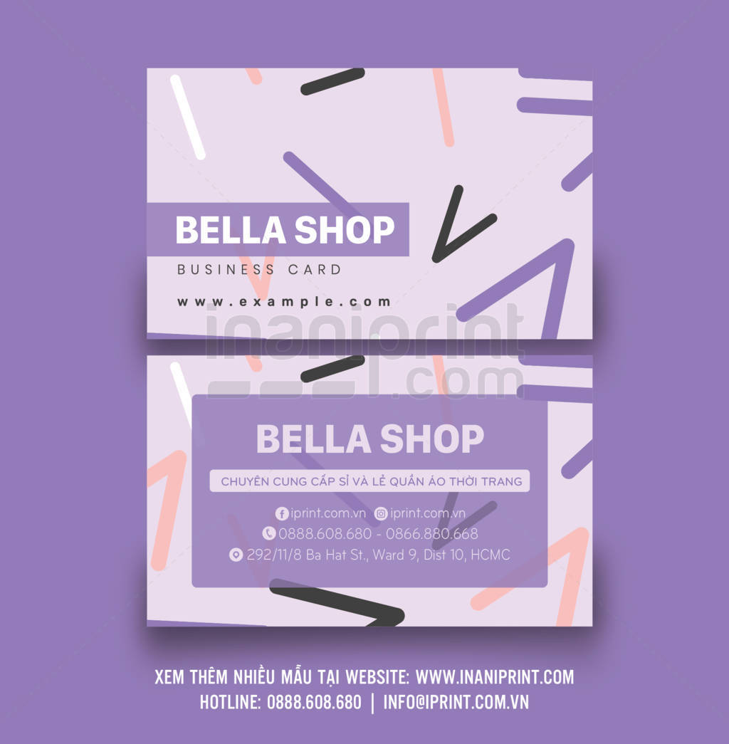 Mẫu name card shop thời trang – S004