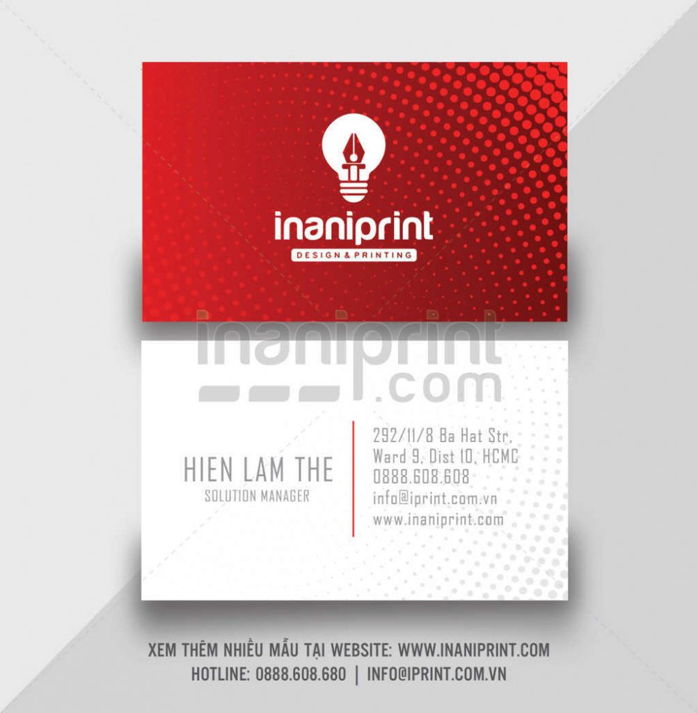 Mẫu name card đẹp KD010
