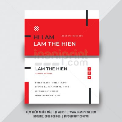 Mẫu name card đẹp KD023