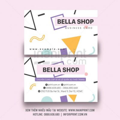Mẫu name card shop thời trang – S002