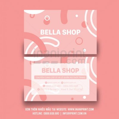 Mẫu name card shop thời trang – S003