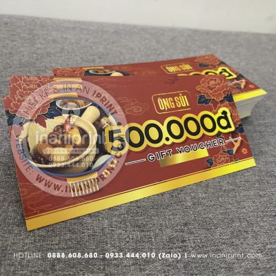 Mẫu Thẻ Giảm Giá Quán Ăn, Phiếu Giảm Giá Quán Ăn, Voucher Giảm Giá Quán Ăn Đẹp Giá Rẻ