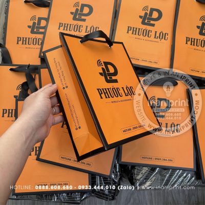 Mẫu Túi Giấy Đựng Điện Thoại, Túi Giấy Mobile Shop, Túi Xách Giấy Mobile Shop, Túi Giấy Quảng Cáo Mobile Shop Đẹp Giá Rẻ