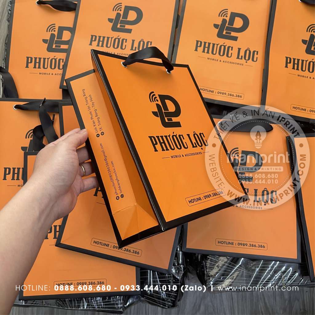 Mẫu Túi Giấy Đựng Điện Thoại, Túi Giấy Mobile Shop, Túi Xách Giấy Mobile Shop, Túi Giấy Quảng Cáo Mobile Shop Đẹp Giá Rẻ