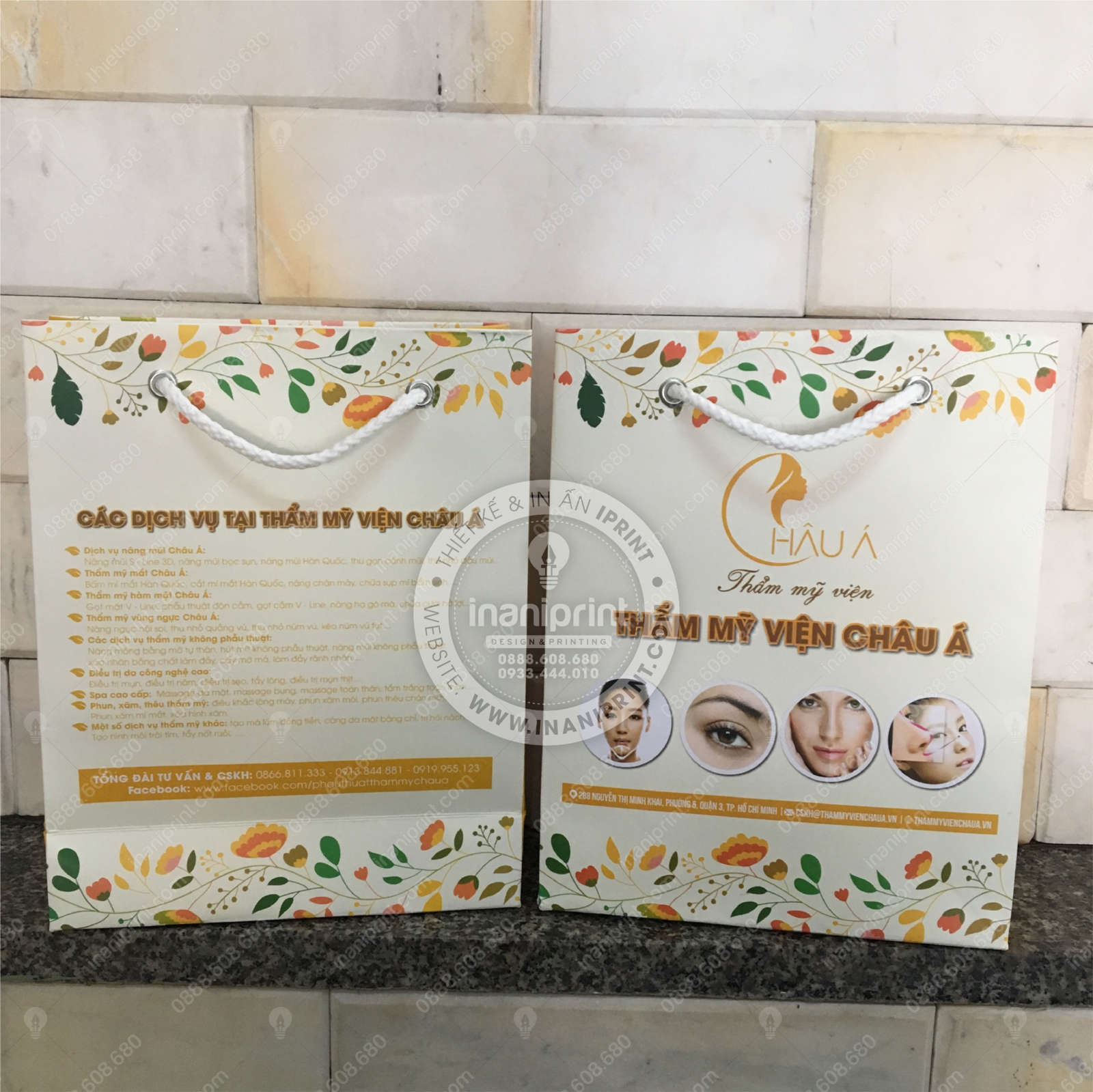 Mẫu Túi Giấy Thẩm Mỹ Viện, Túi Giấy Thẩm Mỹ Viện, Túi Xách Giấy Thẩm Mỹ Viện, Túi Giấy Quảng Cáo Thẩm Mỹ Viện Đẹp Giá Rẻ - Image 2
