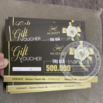 Mẫu Thẻ Giảm Giá Spa, Phiếu Giảm Giá Spa, Voucher Giảm Giá Spa Đẹp Giá Rẻ