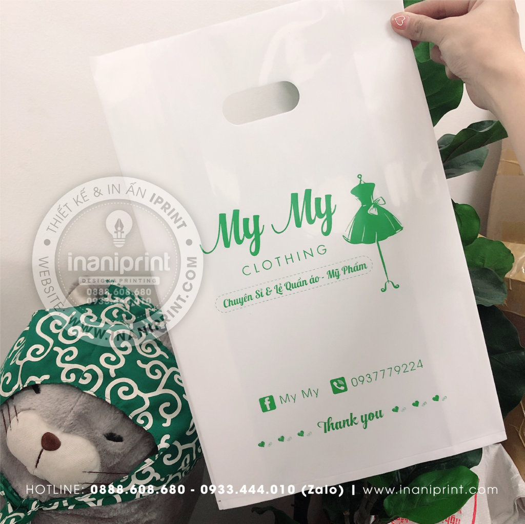 Mẫu Túi Nilon Shop Quần Áo và Mỹ Phẩm, Bao Nhựa Shop Quần Áo và Mỹ Phẩm, Túi Nhựa Shop Quần Áo và Mỹ Phẩm Đẹp Giá rẻ