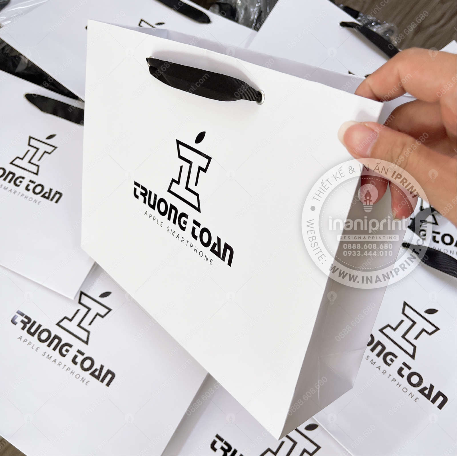 Mẫu Túi Giấy Đựng Điện Thoại, Túi Giấy Mobile Shop, Túi Xách Giấy Mobile Shop, Túi Giấy Quảng Cáo Mobile Shop Đẹp Giá Rẻ - Ảnh 3