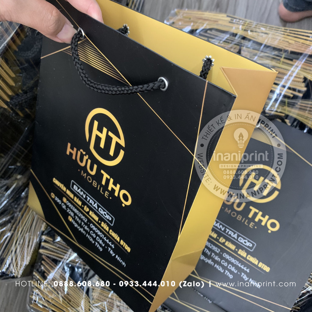 Mẫu Túi Giấy Đựng Điện Thoại, Túi Giấy Mobile Shop, Túi Xách Giấy Mobile Shop, Túi Giấy Quảng Cáo Mobile Shop Đẹp Giá Rẻ