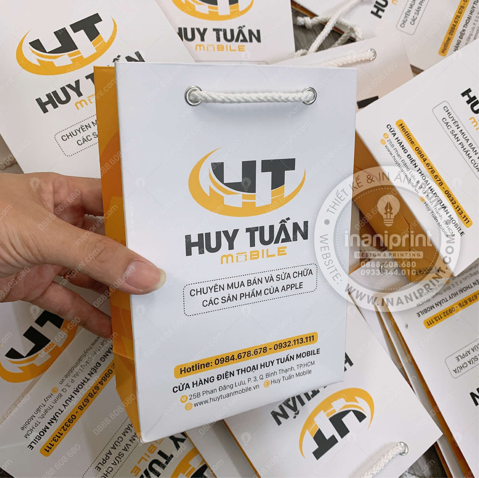 Mẫu Túi Giấy Đựng Điện Thoại, Túi Giấy Mobile Shop, Túi Xách Giấy Mobile Shop, Túi Giấy Quảng Cáo Mobile Shop Đẹp Giá Rẻ - Image 3