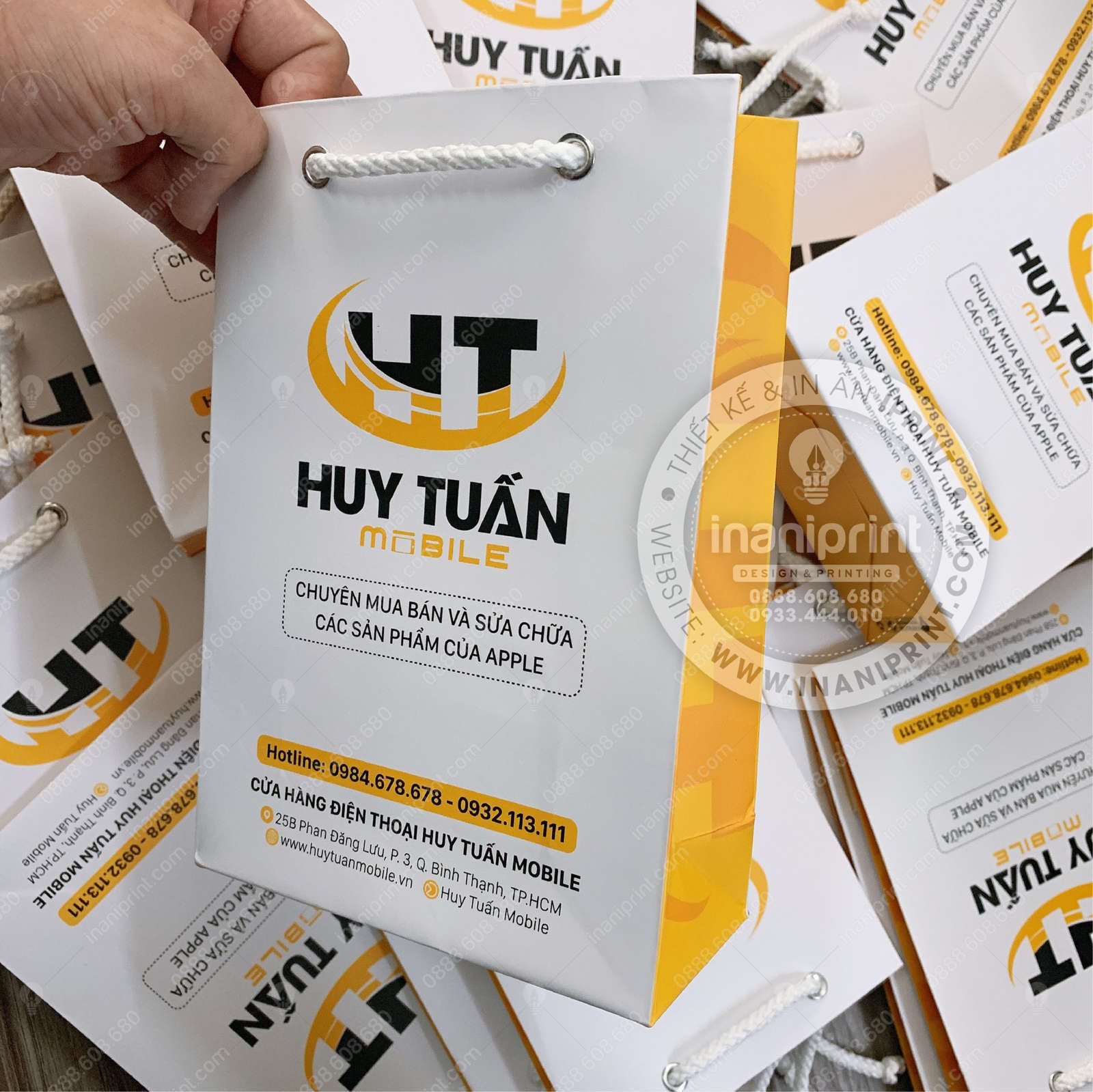 Mẫu Túi Giấy Đựng Điện Thoại, Túi Giấy Mobile Shop, Túi Xách Giấy Mobile Shop, Túi Giấy Quảng Cáo Mobile Shop Đẹp Giá Rẻ - Image 5