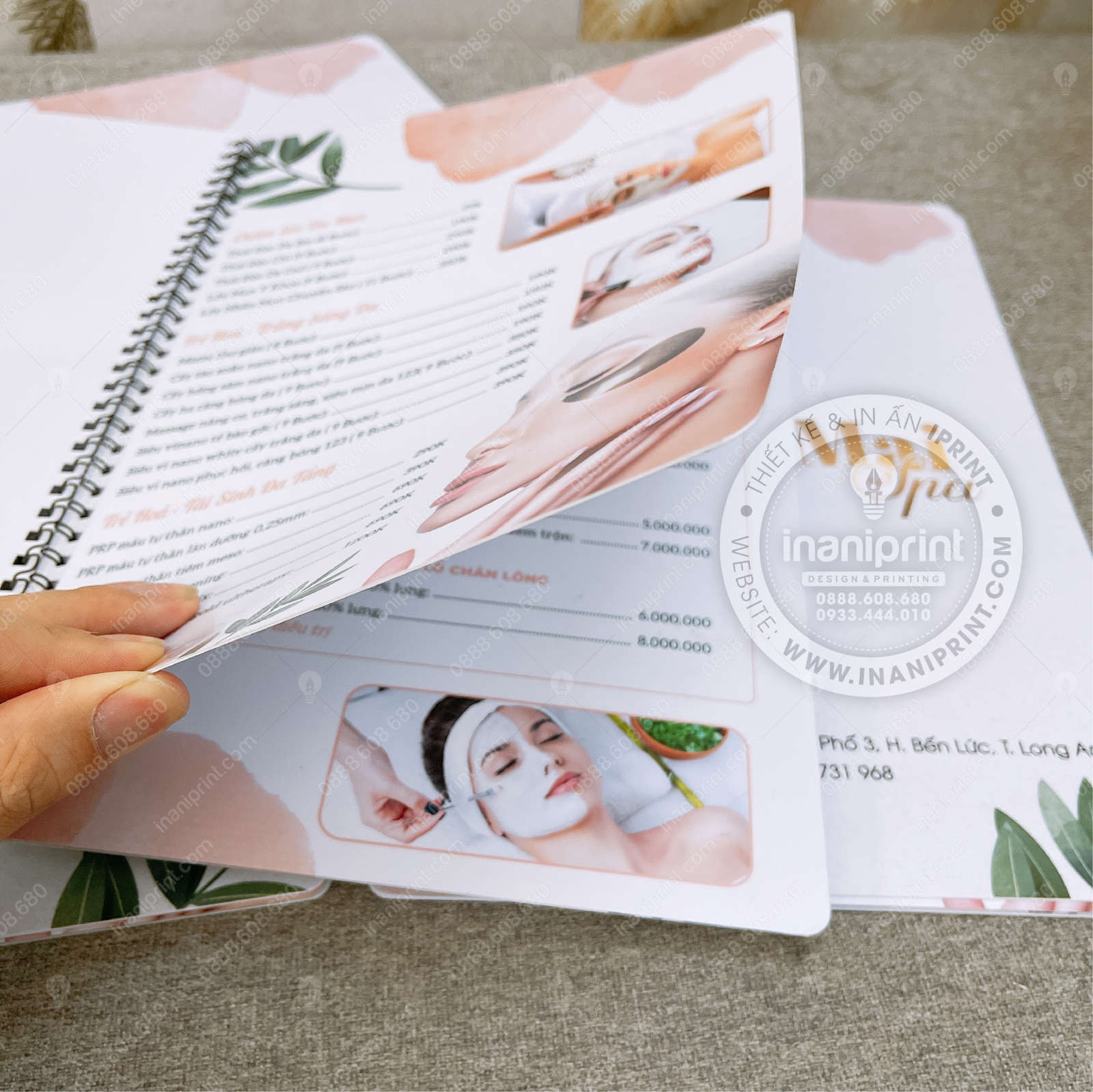 Mẫu Menu Bồi Tiệm Spa, Bảng Giá Bồi Tiệm Spa, Thực Đơn Bồi Tiệm Spa Đẹp Giá Rẻ - Image 2