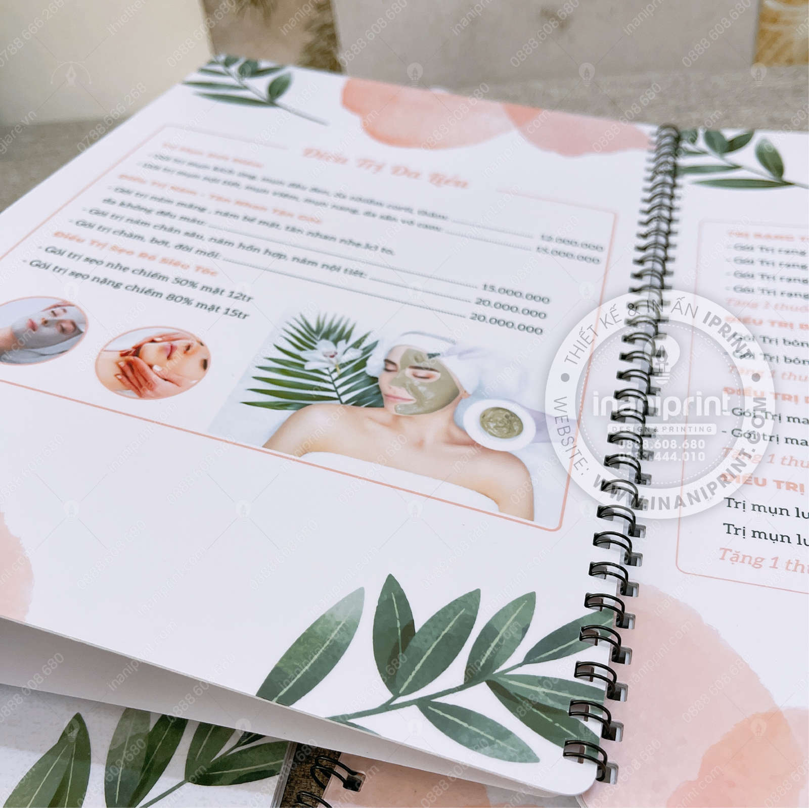 Mẫu Menu Bồi Tiệm Spa, Bảng Giá Bồi Tiệm Spa, Thực Đơn Bồi Tiệm Spa Đẹp Giá Rẻ - Image 3
