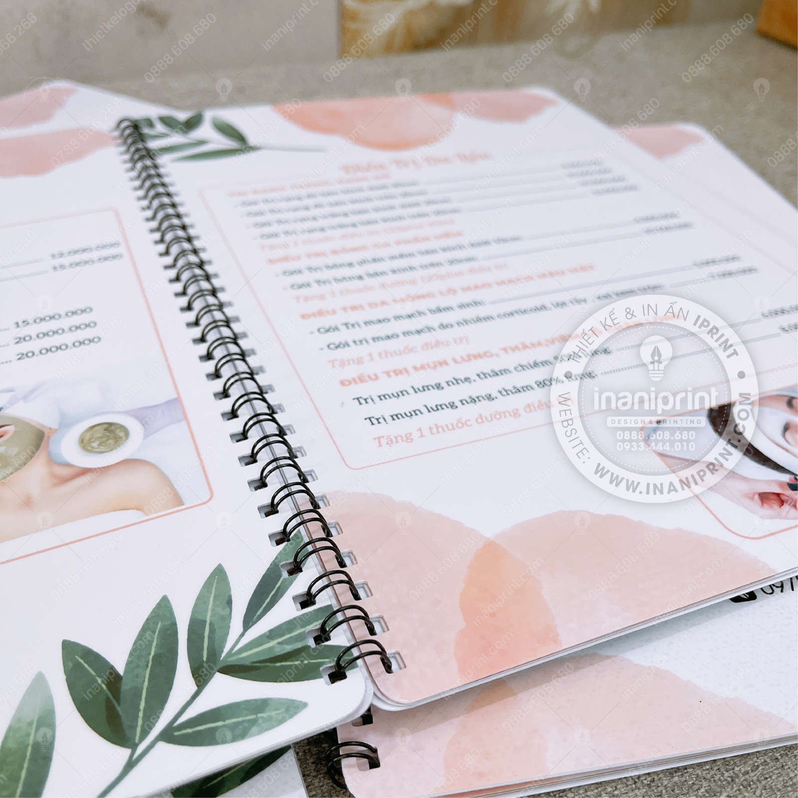 Mẫu Menu Bồi Tiệm Spa, Bảng Giá Bồi Tiệm Spa, Thực Đơn Bồi Tiệm Spa Đẹp Giá Rẻ - Image 4
