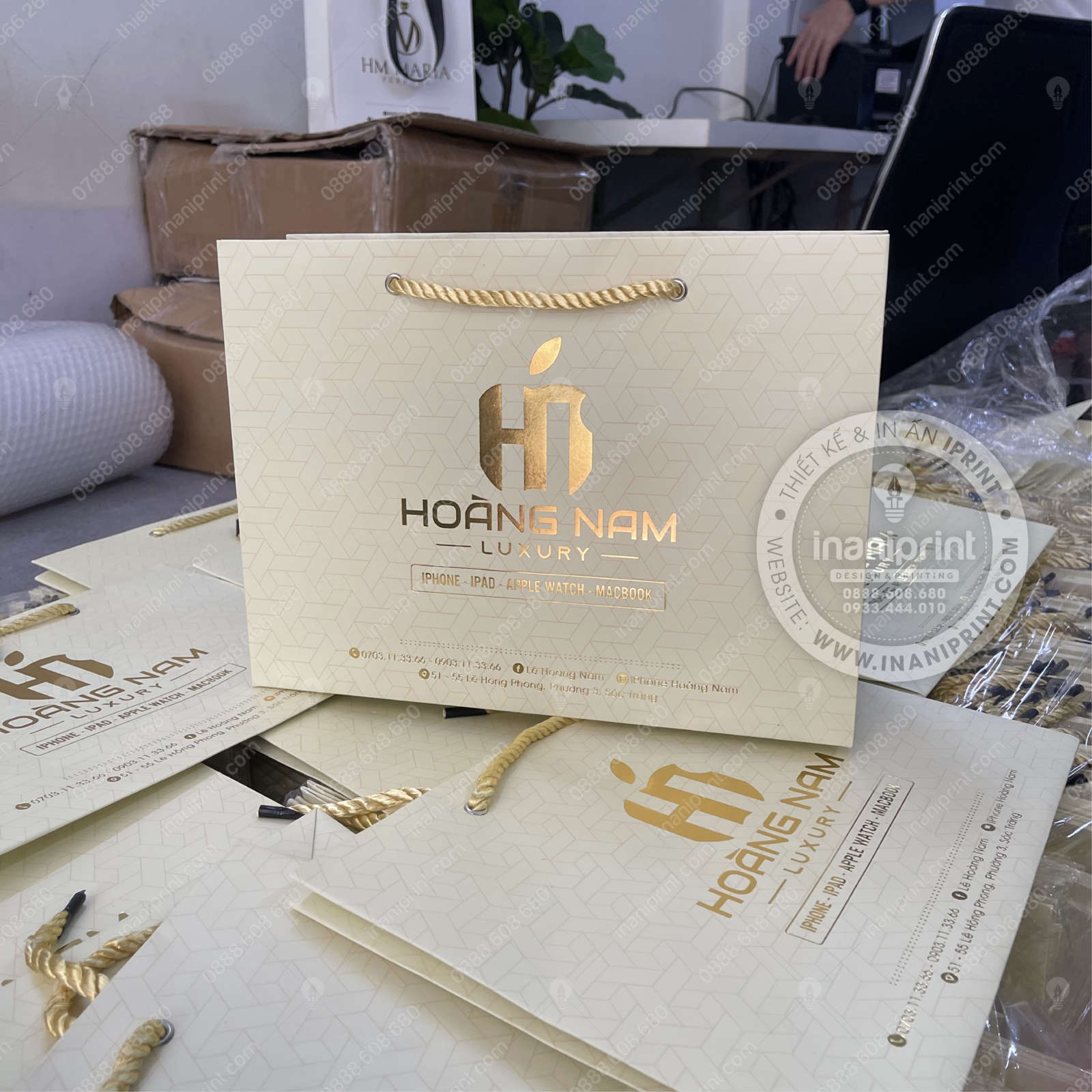 Mẫu Túi Giấy Đựng Điện Thoại, Túi Giấy Mobile Shop, Túi Xách Giấy Mobile Shop, Túi Giấy Quảng Cáo Mobile Shop Đẹp Giá Rẻ - Image 2