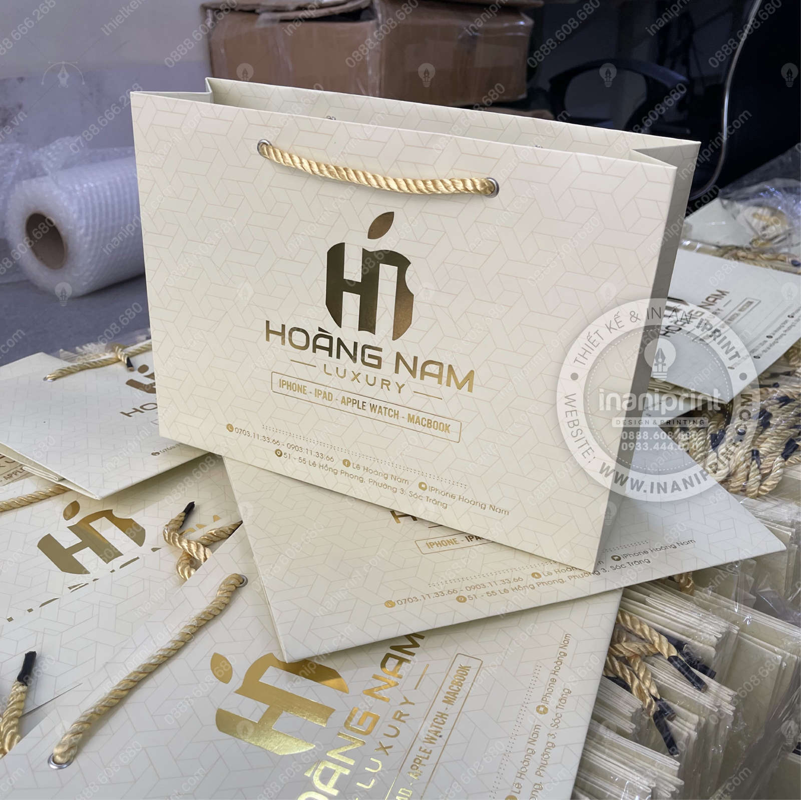 Mẫu Túi Giấy Đựng Điện Thoại, Túi Giấy Mobile Shop, Túi Xách Giấy Mobile Shop, Túi Giấy Quảng Cáo Mobile Shop Đẹp Giá Rẻ - Image 4