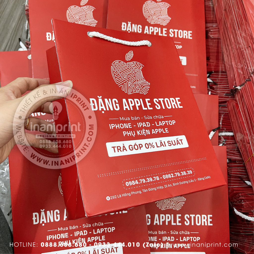 Mẫu Túi Giấy Đựng Điện Thoại, Túi Giấy Mobile Shop, Túi Xách Giấy Mobile Shop, Túi Giấy Quảng Cáo Mobile Shop Đẹp Giá Rẻ