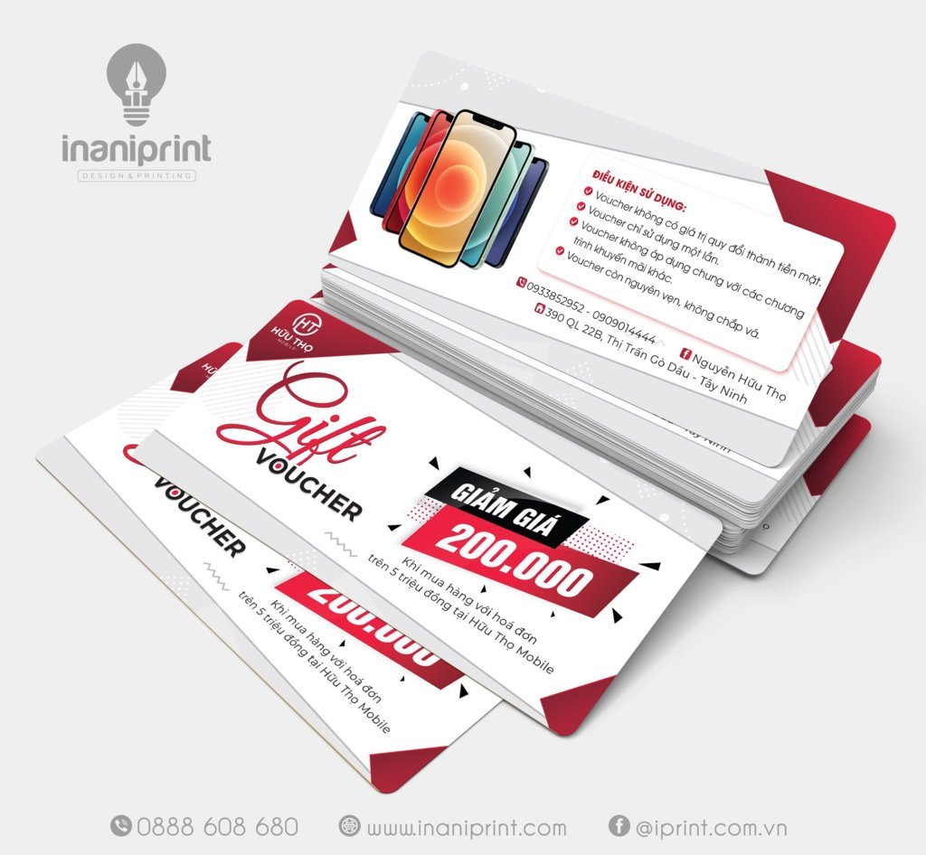 Mẫu Thẻ Giảm Giá Shop Điện Thoại, Phiếu Giảm Giá Shop Điện Thoại, Voucher Giảm Giá Shop Điện Thoại Đẹp Giá Rẻ