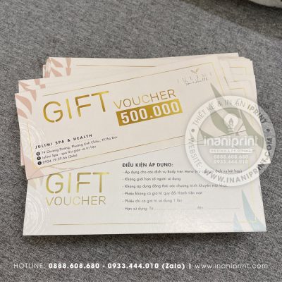 Mẫu Thẻ Giảm Giá Spa, Phiếu Giảm Giá Spa, Voucher Giảm Giá Spa Đẹp Giá Rẻ