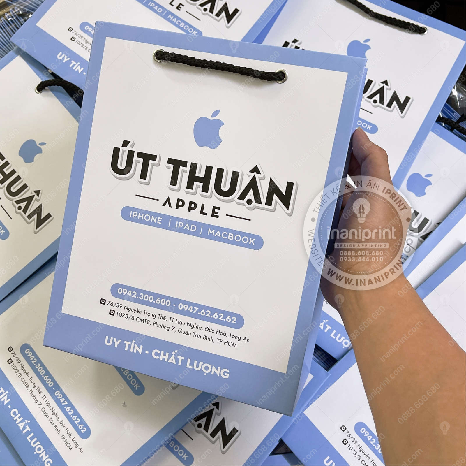 Mẫu Túi Giấy Đựng Điện Thoại, Túi Giấy Mobile Shop, Túi Xách Giấy Mobile Shop, Túi Giấy Quảng Cáo Mobile Shop Đẹp Giá Rẻ - Image 2