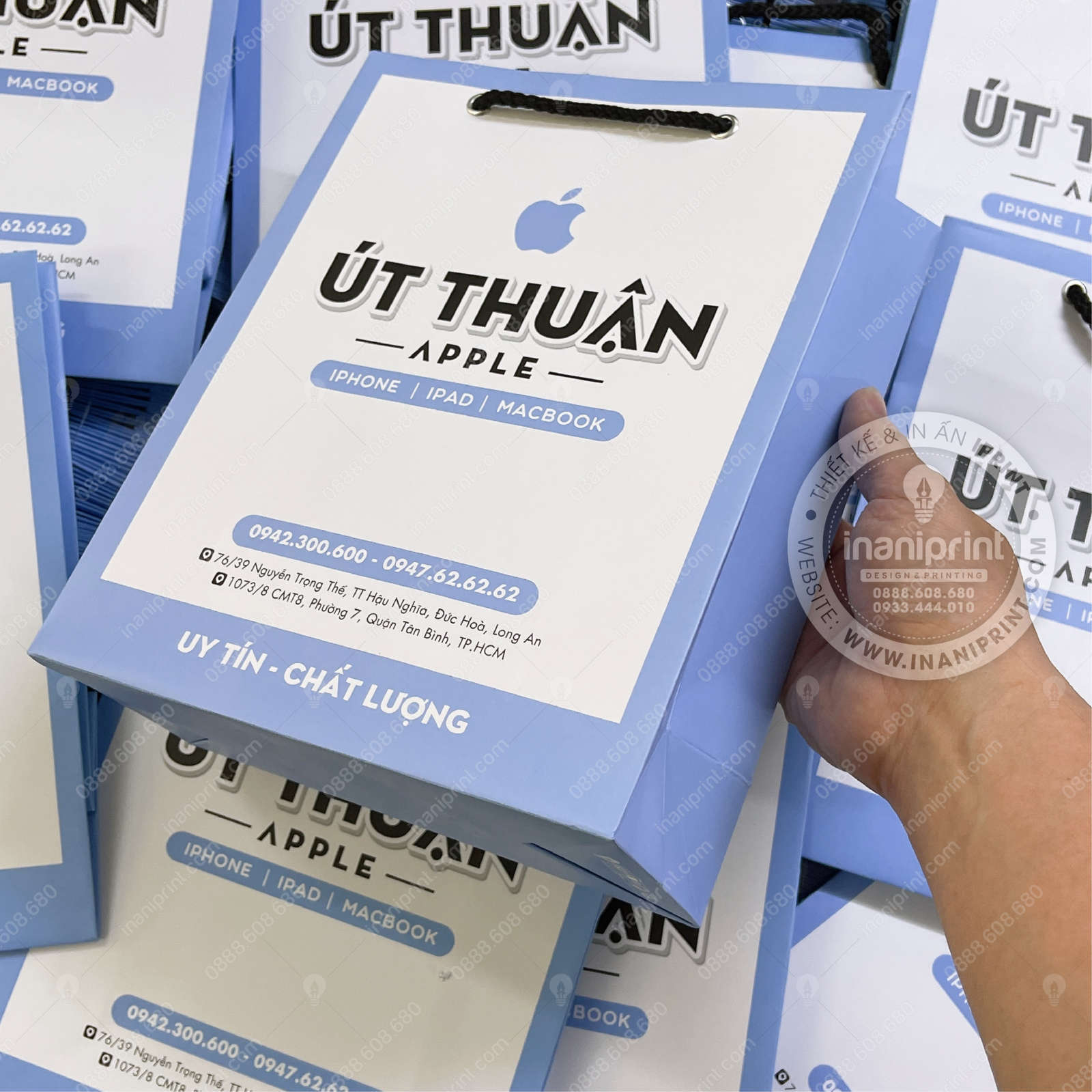 Mẫu Túi Giấy Đựng Điện Thoại, Túi Giấy Mobile Shop, Túi Xách Giấy Mobile Shop, Túi Giấy Quảng Cáo Mobile Shop Đẹp Giá Rẻ - Image 4