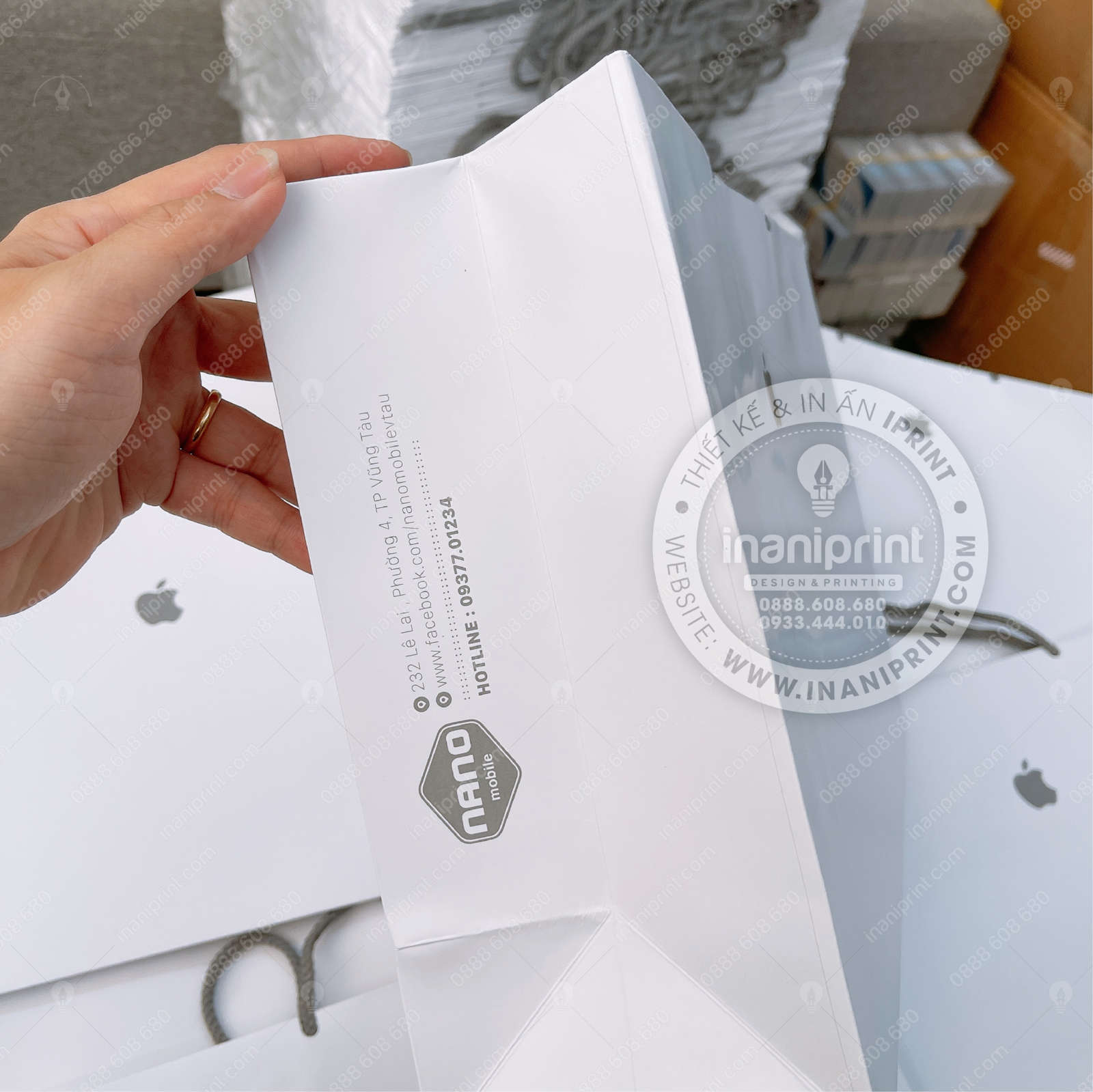 Mẫu Túi Giấy Đựng Điện Thoại, Túi Giấy Mobile Shop, Túi Xách Giấy Mobile Shop, Túi Giấy Quảng Cáo Mobile Shop Đẹp Giá Rẻ - Image 3