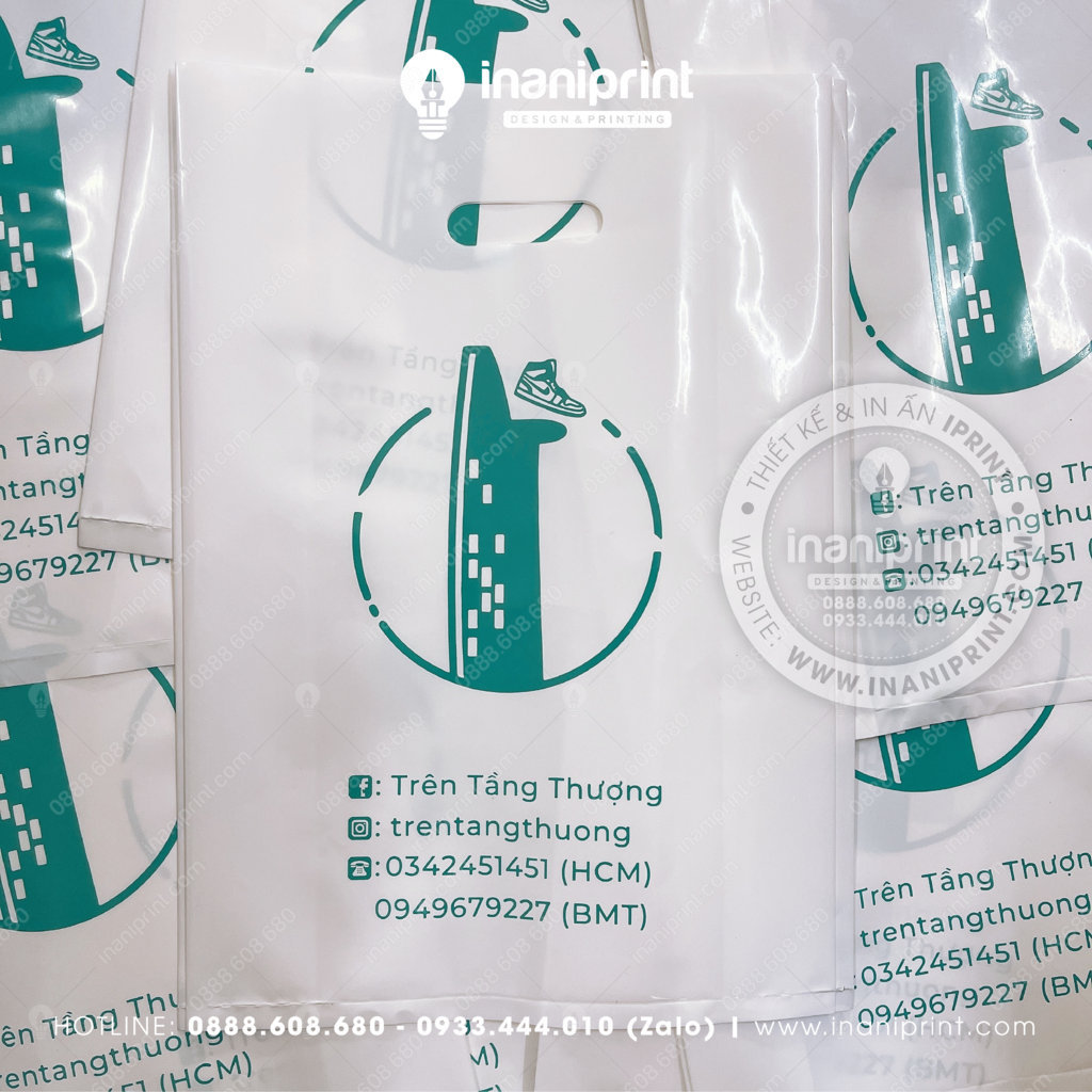 Mẫu Túi Nilon Shop Giày, Bao Nhựa Shop Giày, Túi Nhựa Shop Giày, Bao Nilon Shop Giày Đẹp Giá rẻ