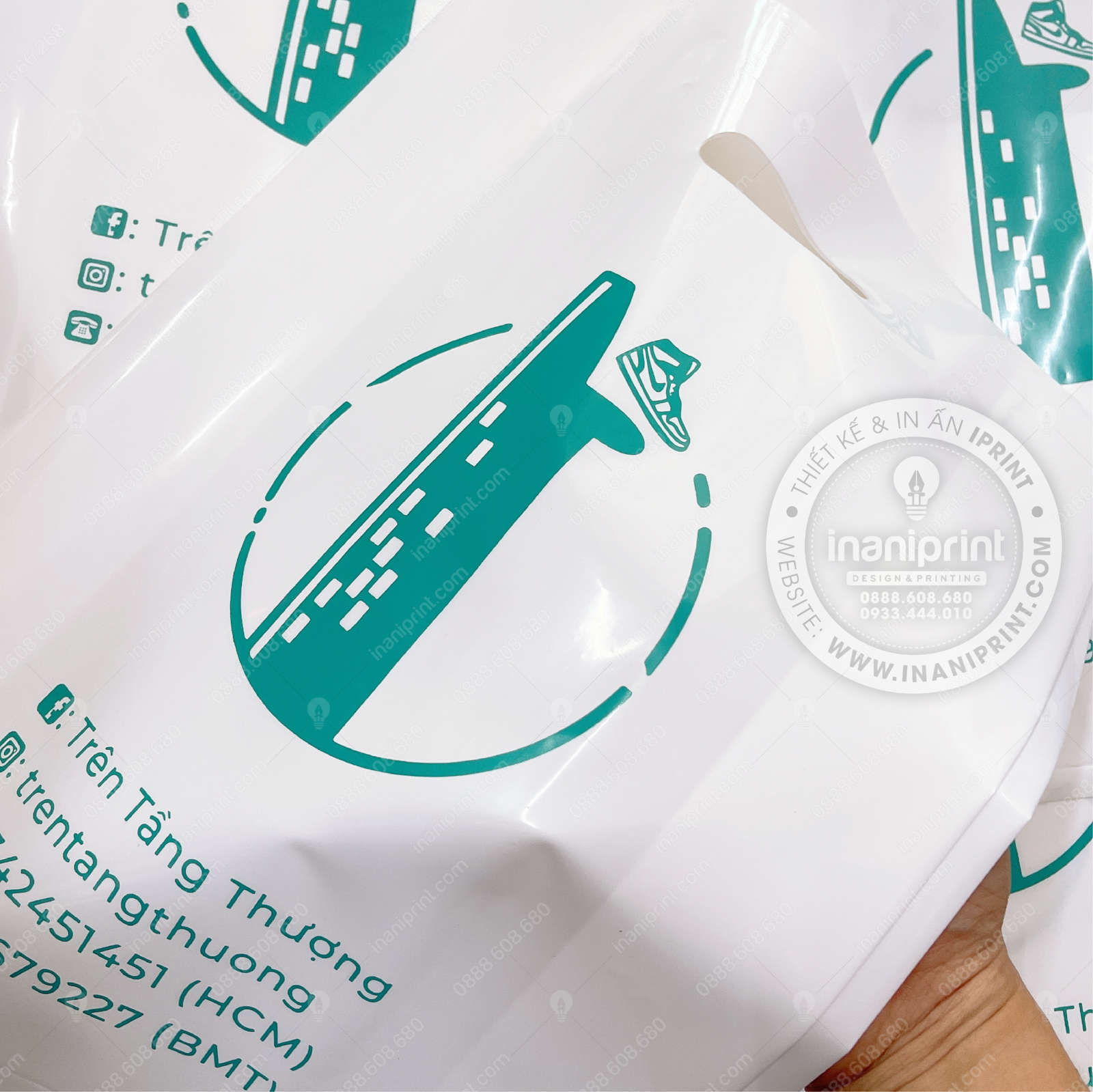 Mẫu Túi Nilon Shop Giày, Bao Nhựa Shop Giày, Túi Nhựa Shop Giày, Bao Nilon Shop Giày Đẹp Giá rẻ - Ảnh 3
