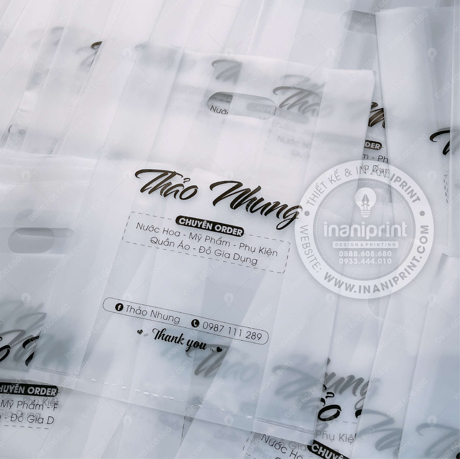 Mẫu Túi Nilon Shop Nước Hoa, Bao Nhựa Shop Nước Hoa, Túi Nhựa Shop Nước Hoa, Bao Nilon Shop Nước Hoa Đẹp Giá rẻ - Ảnh 2
