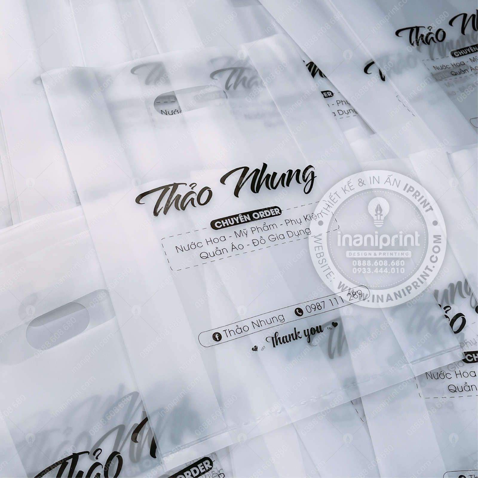 Mẫu Túi Nilon Shop Nước Hoa, Bao Nhựa Shop Nước Hoa, Túi Nhựa Shop Nước Hoa, Bao Nilon Shop Nước Hoa Đẹp Giá rẻ - Ảnh 3
