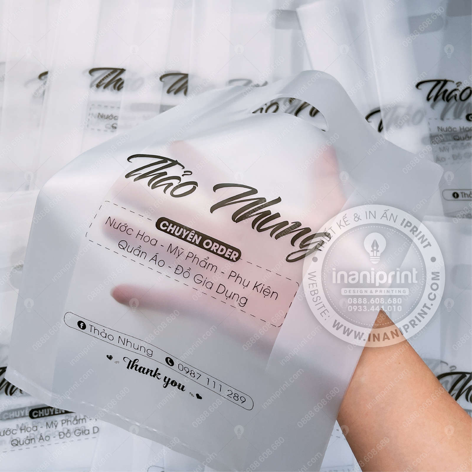 Mẫu Túi Nilon Shop Nước Hoa, Bao Nhựa Shop Nước Hoa, Túi Nhựa Shop Nước Hoa, Bao Nilon Shop Nước Hoa Đẹp Giá rẻ - Ảnh 4