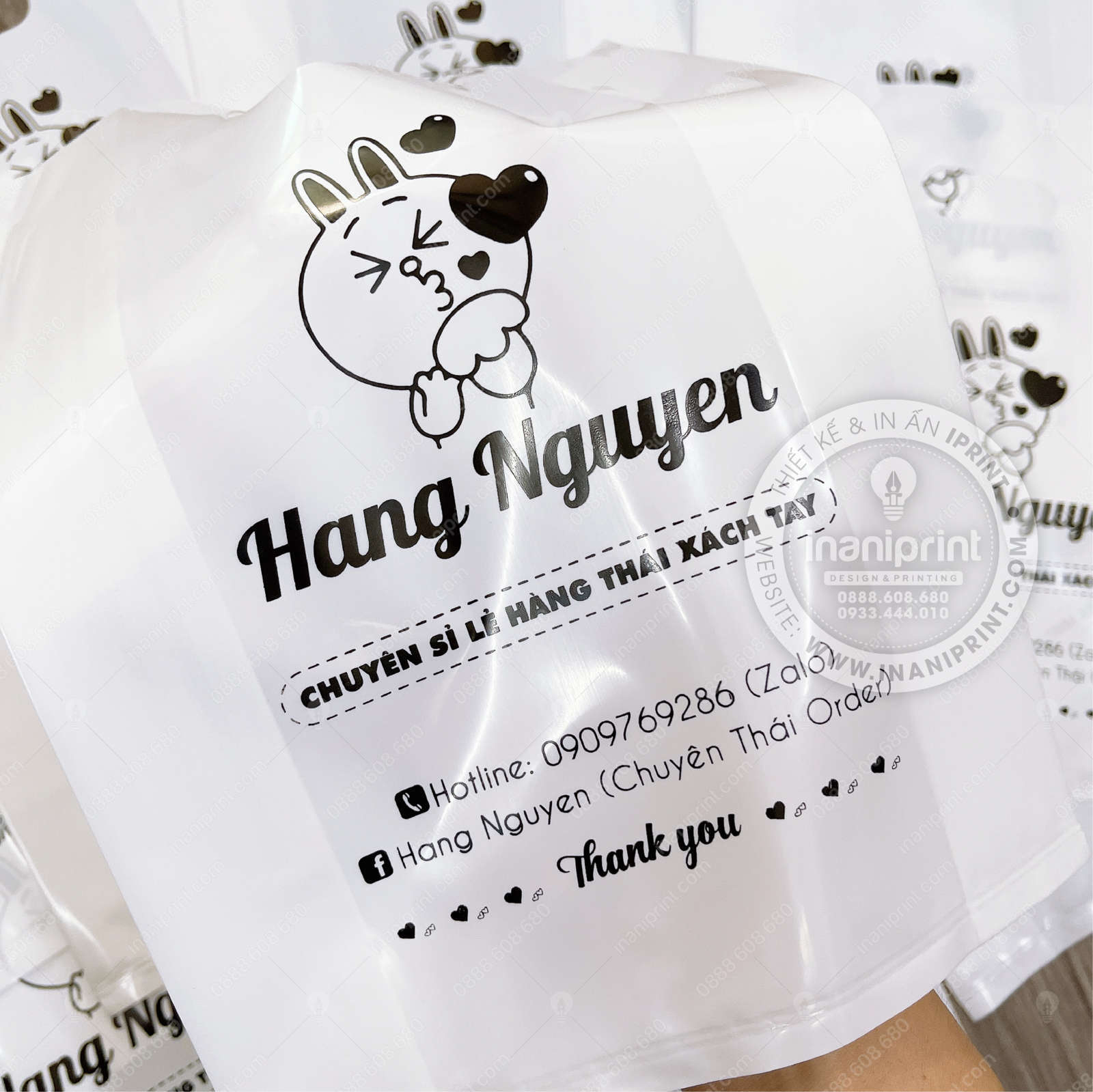 Mẫu Túi Nilon Shop Hàng Xách Tay, Bao Nhựa Shop Hàng Xách Tay, Túi Nhựa Shop Hàng Xách Tay, Bao Nilon Shop Hàng Xách Tay Đẹp Giá rẻ - Image 4
