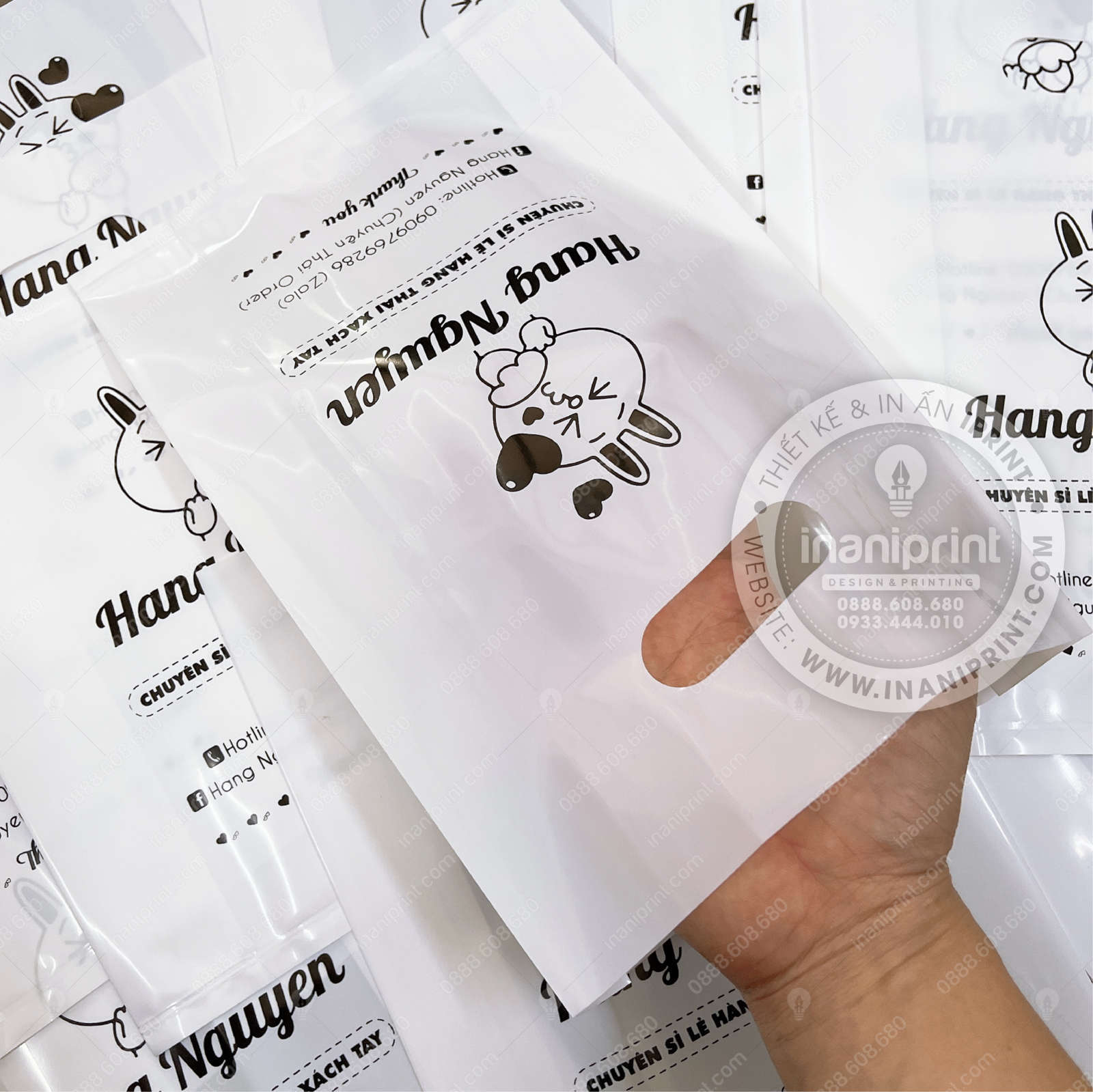 Mẫu Túi Nilon Shop Hàng Xách Tay, Bao Nhựa Shop Hàng Xách Tay, Túi Nhựa Shop Hàng Xách Tay, Bao Nilon Shop Hàng Xách Tay Đẹp Giá rẻ - Image 5