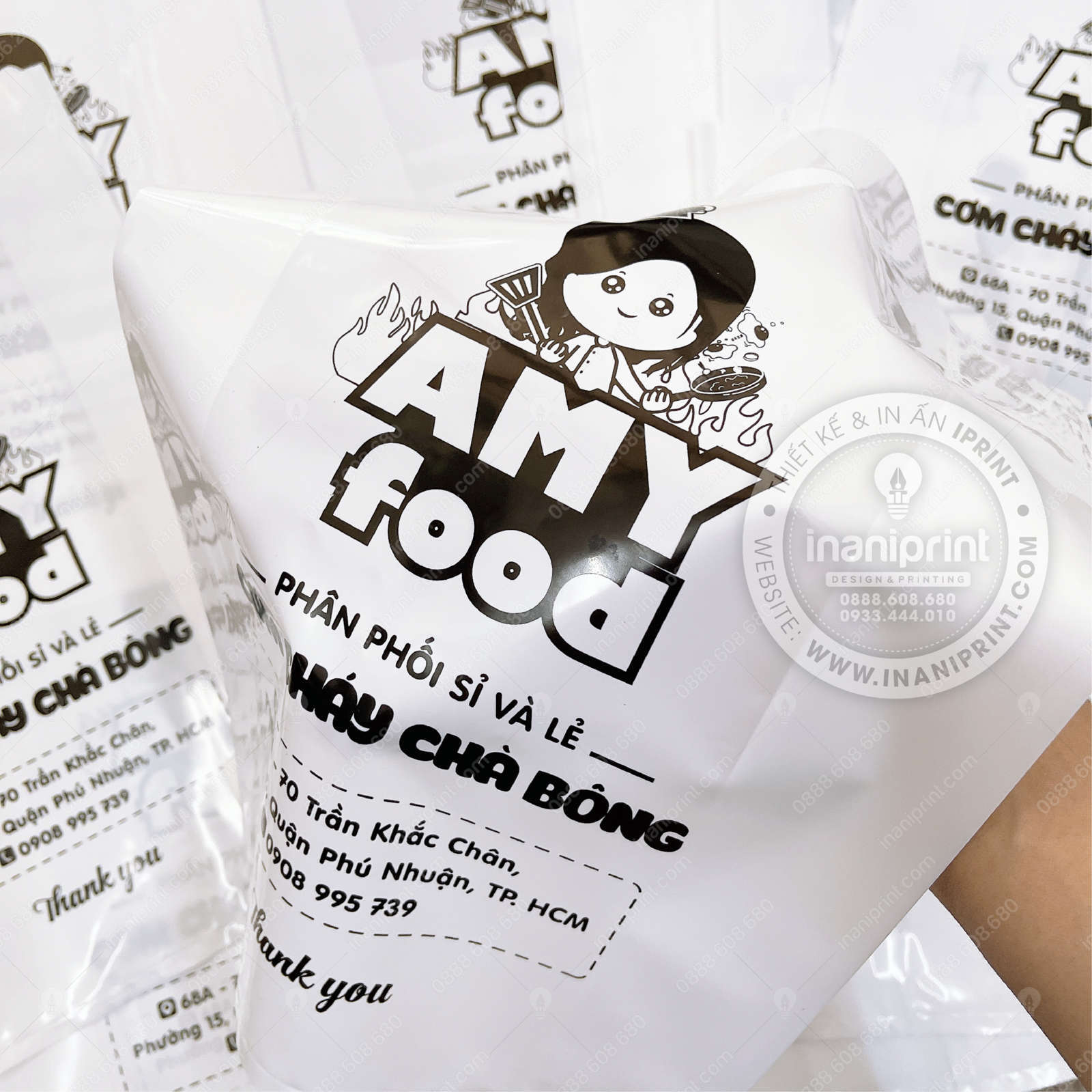 Mẫu Túi Nilon Shop Cơm Cháy, Bao Nhựa Shop Cơm Cháy, Túi Nhựa Shop Cơm Cháy, Bao Nilon Shop Cơm Cháy Đẹp Giá rẻ - Image 3